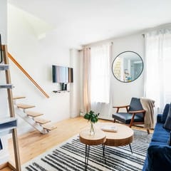 1597-PHS New 1BR/2bath PH Duplex W/D Outdoor Deck