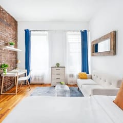 26-2A New Studio prime 20's W/D newly furnished