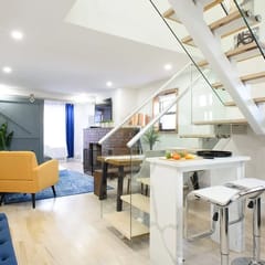 75-5B Luxury 3BR Duplex  W/D Elevator bldg