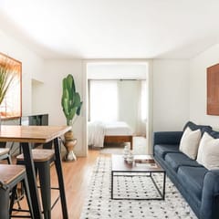 75-2A  Furnished 1BR W/D Elevator - central park